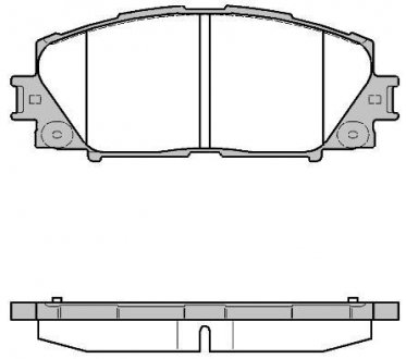 Гальмівні колодки пер. Prius 08- WOKING P1324310