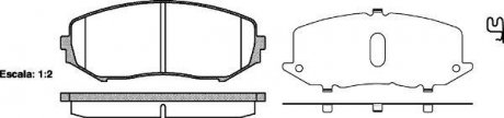 Гальмівні колодки перед. Suzuki Grand Vitara 05-15 (tociko) WOKING P13253.02