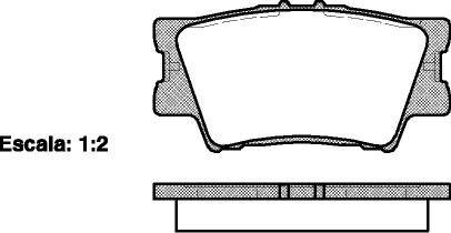 Колодки тормозные диск. задн. (Remsa) Lexus Es (acv40_, gsv40_) 3.5 06-12,Lexus Es (asv60_ WOKING P13313.00