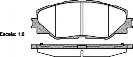 Колодки тормозные диск. перед. (Remsa) Toyota Auris (06-12), Rav4 (06-12) (12-15) WOKING P13343.00