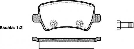 Колодки тормозные диск. задн. (Remsa) Ford Galaxy 1.6 06-15,Ford Galaxy 1.8 06-15 WOKING P13363.00