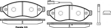 Гальмівні колодки перед. Jumper/Ducato/Boxer 06- (1.1-1.5t) WOKING P13373.01