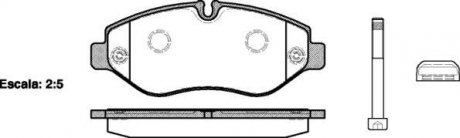 Колодки тормозные диск. перед. (Remsa) Iveco Daily 01>, 06>, 11>, 14> WOKING P13453.10