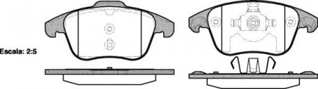 Гальмівні колодки перед. Citroen C4 Picasso 06-/Peugeot 5008 09- (ATE) WOKING P13493.00