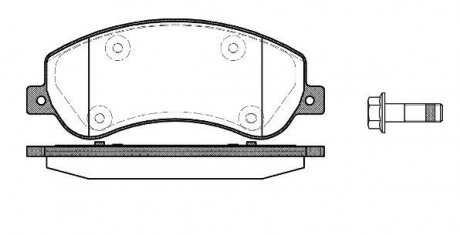 Колодки тормозные диск. перед. (Remsa) VW Amarok 10> WOKING P13503.00