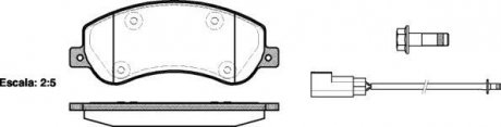 Колодки тормозные диск. перед. (Remsa) Ford Tourneo connect 1.8 02-13,Ford Transit 2.2 06-14 (P13503.02) WOKING P1350302