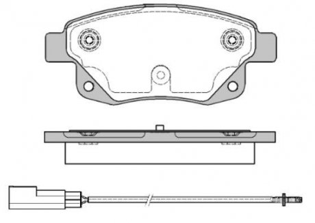 Колодки тормозные диск. задн. (Remsa) Ford Tourneo connect 1.8 02-13,Ford Transit 2.2 06-14 WOKING P13523.01 (фото 1)