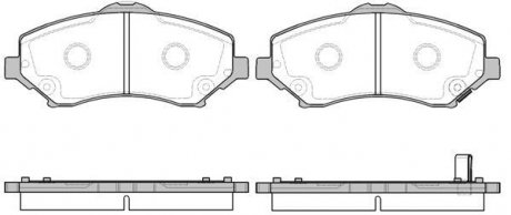 Колодки тормозные диск. перед. (Remsa) Dodge Journey 08> 12> / Nitro 06>11 / Cherokee 08> Compass 06> Wrangler 07> WOKING P13593.02