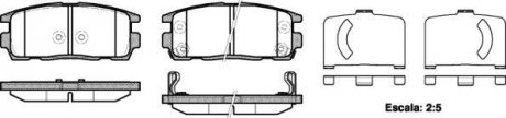 Колодки тормозные диск. задн. (Remsa) Chevrolet Captiva Antara 06> WOKING P13603.12