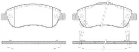 Гальмівні колодки перед. Honda CR-V 07- (bosch) WOKING P13893.02