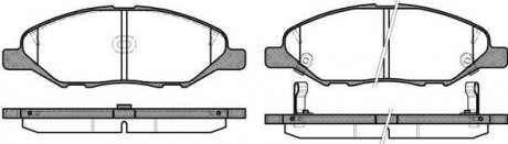 Колодки тормозные диск. перед. (Remsa) Nissan Micra 03>10, Note 06>12, Tiida 07>12 WOKING P13933.02