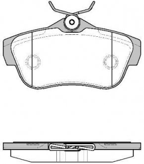 Колодки тормозные диск. задн. (Remsa) PSA Jumpy Expert II 07> (P13993.00) WOKING P1399300