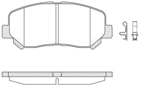 Колодки тормозные диск. перед. (Remsa) Mazda Cx-5 2.0 11-,Mazda Cx-5 2.2 11- WOKING P14133.02