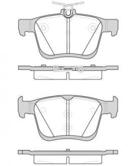 Гальмівні колодки зад. VW Golf VII 13- (ATE) WOKING P14163.00