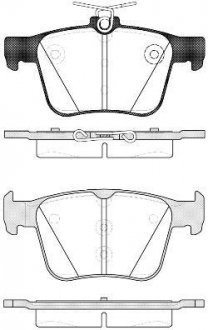 Колодки тормозные диск. задн. (Remsa) Audi A3 2.0 12-,Audi A3 limousine 2.0 13- WOKING P14163.10