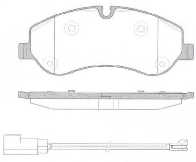 Колодки тормозные диск. перед. (Remsa) Ford Transit (12-), Tourneo Custom (12-) WOKING P14203.02