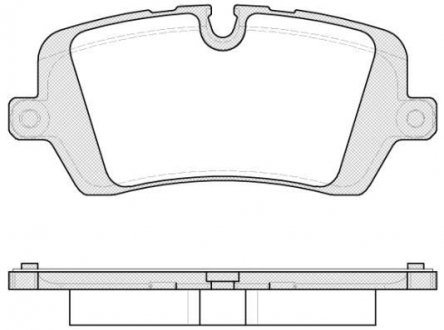 Колодки тормозные диск. задн. (Remsa) Land Rover Discovery V 16>, Range Rover IV 13>, Range Rover Sport II 13>19 (P14413.00) WOKING P1441300