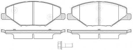 Гальмівні колодки перед. Skoda Fabia II-III 11- /VW Polo 10- (TRW) WOKING P14533.00