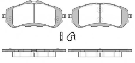 Колодки тормозные диск. перед. (Remsa) Peugeot 308 ii 1.2 13-,Peugeot 308 ii 1.6 13- WOKING P14593.00