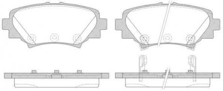 Гальмівні колодки задн. Mazda 3 16- WOKING P14703.02