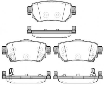 Колодки тормозные диск. задн. (Remsa) Nissan Qashqai II, X-Trail III / Renault Kadjar 15> WOKING P14823.02