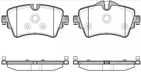 Колодки тормозные диск. перед. (Remsa) Mini Coutryman 17>, Clubman 14> (P14993.08) WOKING P1499308