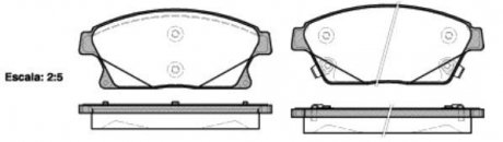 Колодки тормозные диск. перед. (Remsa) Chevrolet Cruze / Trax / Orlando / Volt / Opel Astra J / Mokka X / Zafira C WOKING P15313.02 (фото 1)