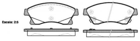 Колодки тормозные диск. перед. (Remsa) Chevrolet Aveo III Cruze / Opel Astra J WOKING P15313.12