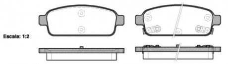 Колодки тормозные диск. задн. (Remsa) Chevrolet Cruze I, Orlando, Trax I, Opel Astra J, Zafira C, Mokka A WOKING P15323.02 (фото 1)