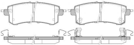 Колодки тормозные диск. задн. (Remsa) Infiniti Qx56 5.6 10-,Nissan Patrol vi 5.6 10- (P15473.02) WOKING P1547302