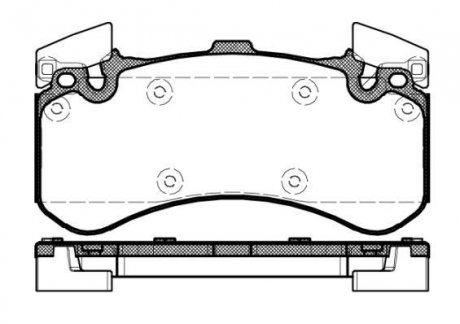 Колодки гальмівні диск. перед. (Remsa) Audi A4 A5 A6 A7 A8 17> (P15633.00) WOKING P1563300