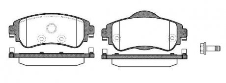 Гальмівні колодки перед. C4/DS4 (10-21) WOKING P15643.08