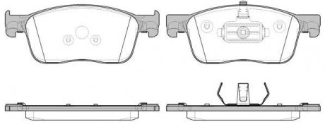 Колодки тормозные диск. перед. (Remsa) Peugeot Expert III (16-),Citroen Jumpy III (16-), Opel Vivaro C (19-) (P16193.00) WOKING P1619300