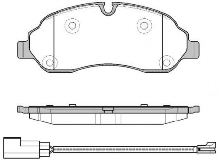 Гальмівні колодки перед. Ford Transit 13- (Bosch) WOKING P17023.02