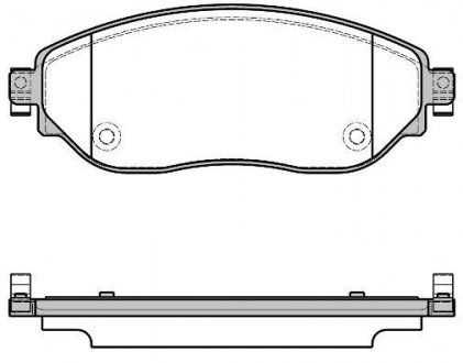 Колодки тормозные диск. перед. (Remsa) Renault Trafic III (14-), Opel Vivaro B (14-) WOKING P17173.08