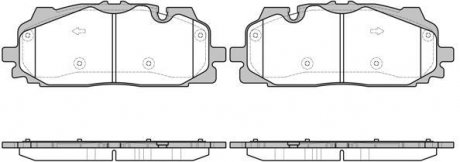 Колодки тормозные диск. перед. (Remsa) Audi Q7 (16-) (P17673.00) WOKING P1767300