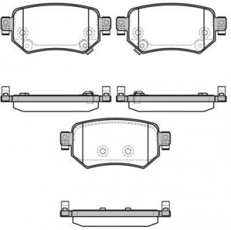 Колодки тормозные диск. задн. (Remsa) Mazda 6 2.0 12-,Mazda 6 2.2 12-,Mazda 6 2.5 12- WOKING P17823.02 (фото 1)