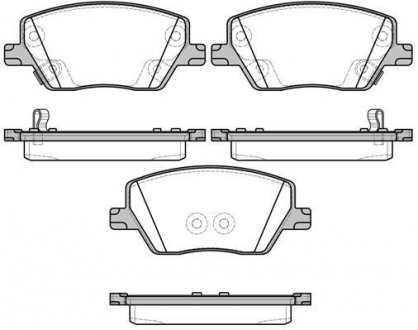 Колодки тормозные диск. перед. (Remsa) Fiat Tipo 15> WOKING P17953.02