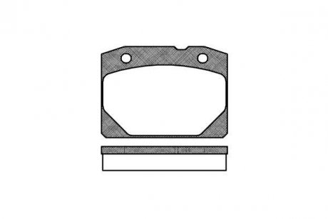 Гальмівні колодки перед. Kalina/Nova/Riva (70-04) WOKING P1803.00