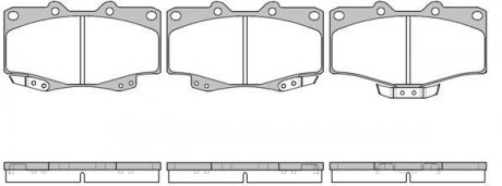 Колодки тормозные диск. перед. (Remsa) Great wall Safe 2.2 02-09 (P2153.04) WOKING P215304