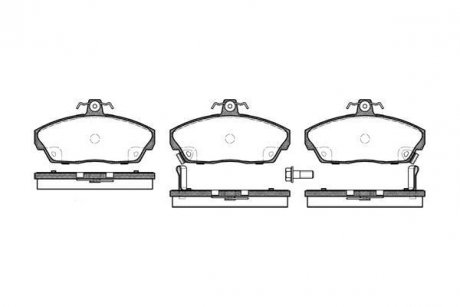 Колодки тормозные диск. перед. (Remsa) Honda Civic vii 1.3 00-06,Honda Civic vii 1.4 00-06 WOKING P2373.02