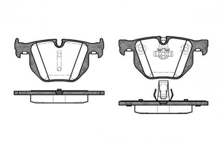 Колодки тормозные диск. задн. (Remsa) BMW 3e90, 5e60, X1e84, X6e71 WOKING P2813.60