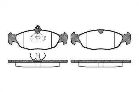 Колодки тормозные WOKING P2933.00