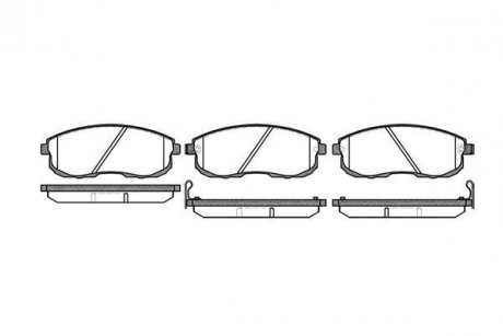 Гальмівні колодки пер. Nissan Maxima 88-00 (sumitomo) WOKING P393312