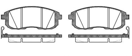 Гальмівні колодки перед. Cube/Juke/Latitude/SX4/Teana (06-21) WOKING P3933.14