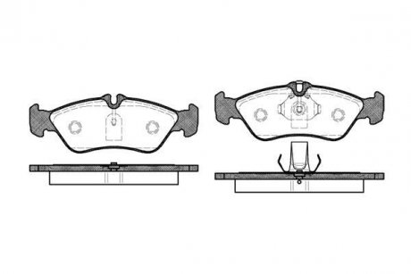 Колодки тормозные диск. задн. (Remsa) MB Sprinter I 96>06 / VW LT 28-46 II 96>06 WOKING P4803.00