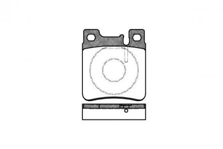 Колодки тормозные диск. задн. (Remsa) MB C202 C203 E210 S140 WOKING P5073.00