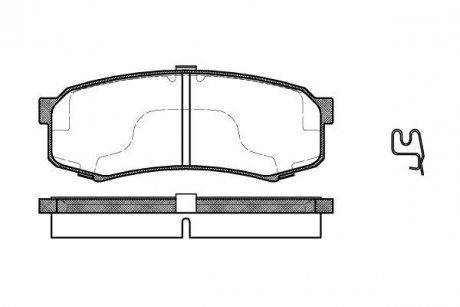 Колодки тормозные диск. задн. (Remsa) Mitsubishi Pajero iv 3.2 06-,Mitsubishi Pajero iv 3.8 06- WOKING P5133.04