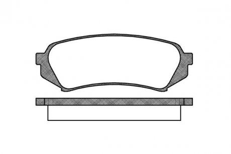 Колодки тормозные диск. задн. (Remsa) Lexus Rx (mhu3_, gsu3_, mcu3_) 3.0 03-08 WOKING P6063.00