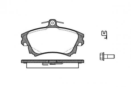 Гальмівні колодки перед S40/V40 95-04 WOKING P6083.02